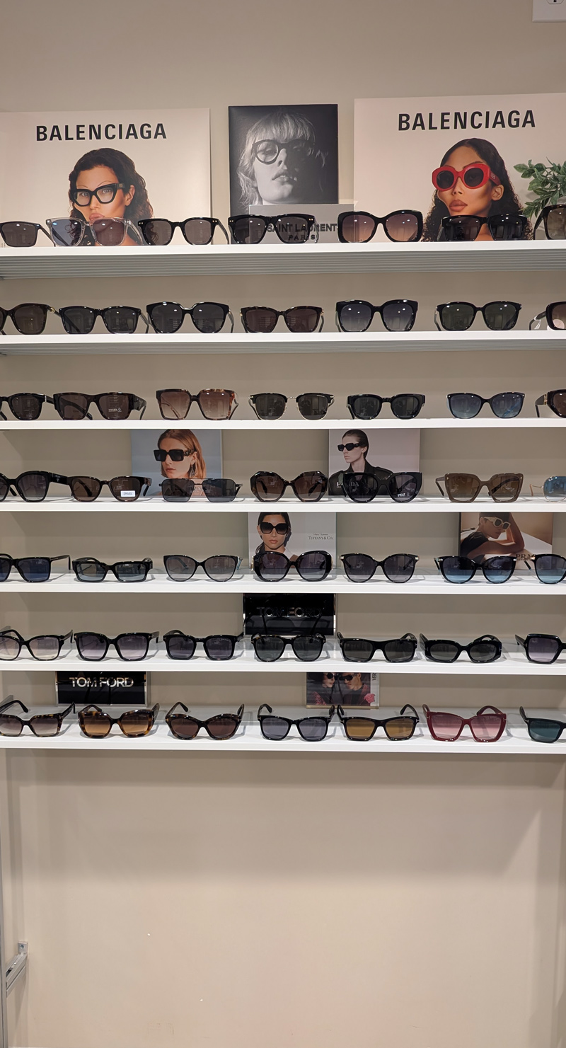 Wide selection of eyeglass frames at Yamane Optometry